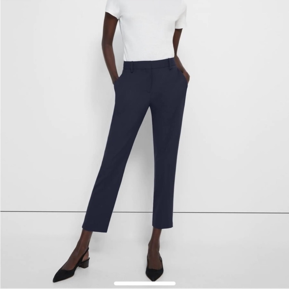 Theory Treeca pull on pants deep navy size 00